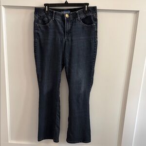 Democracy “Ab” Solution Itty Bitty Bootcut Jeans • Dark Blue • Size 12 • GUC